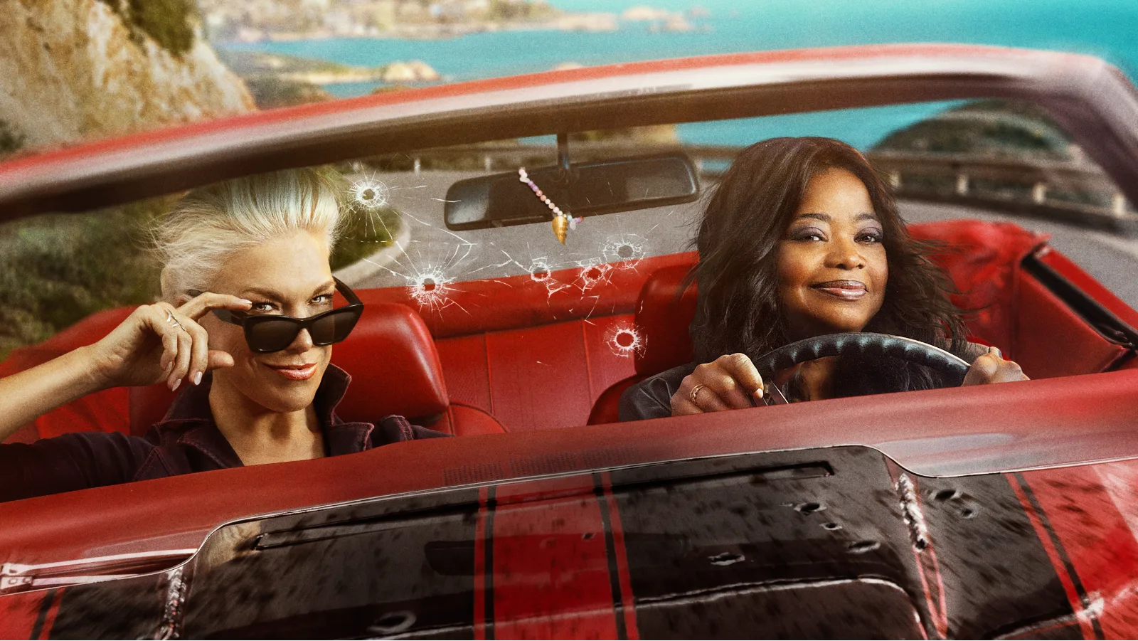 Reprodução: Imagem oficial de divulgação da série "Parceiras no Crime", de Prime Video.