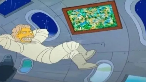 Episodio remete a viagens espaciais comerciais.